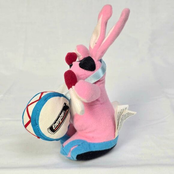 Energizer Bunny Plush 10" Drum Mascot Pink Blue 1997 Promo - Picture 2 of 5